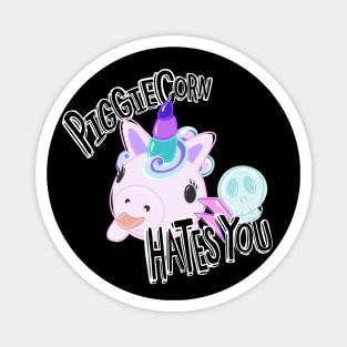 PiggieCorn Hates You! Magnet